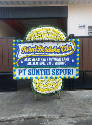 Papan Bunga Duka di Lubuk Baja Kota