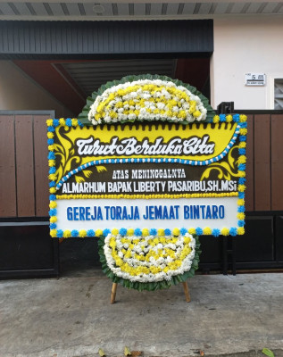 Papan Bunga Duka di Lubuk Baja Kota