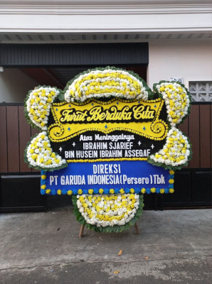 Papan Bunga Duka di Lubuk Baja Kota